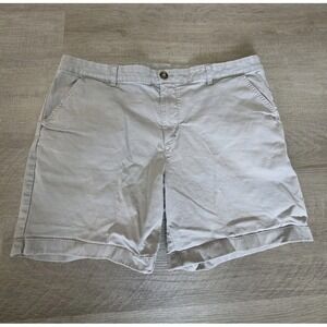 Chubbies Shorts Chino Mens‎ 40 Stretch Flat Front 7" Inseam Gray